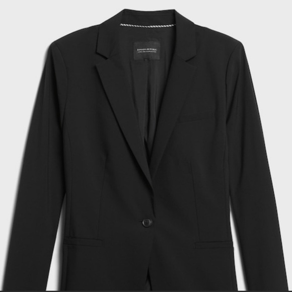 COPY - BR banana Republic Long and lean blazer - washable wool - Picture 2 of 2